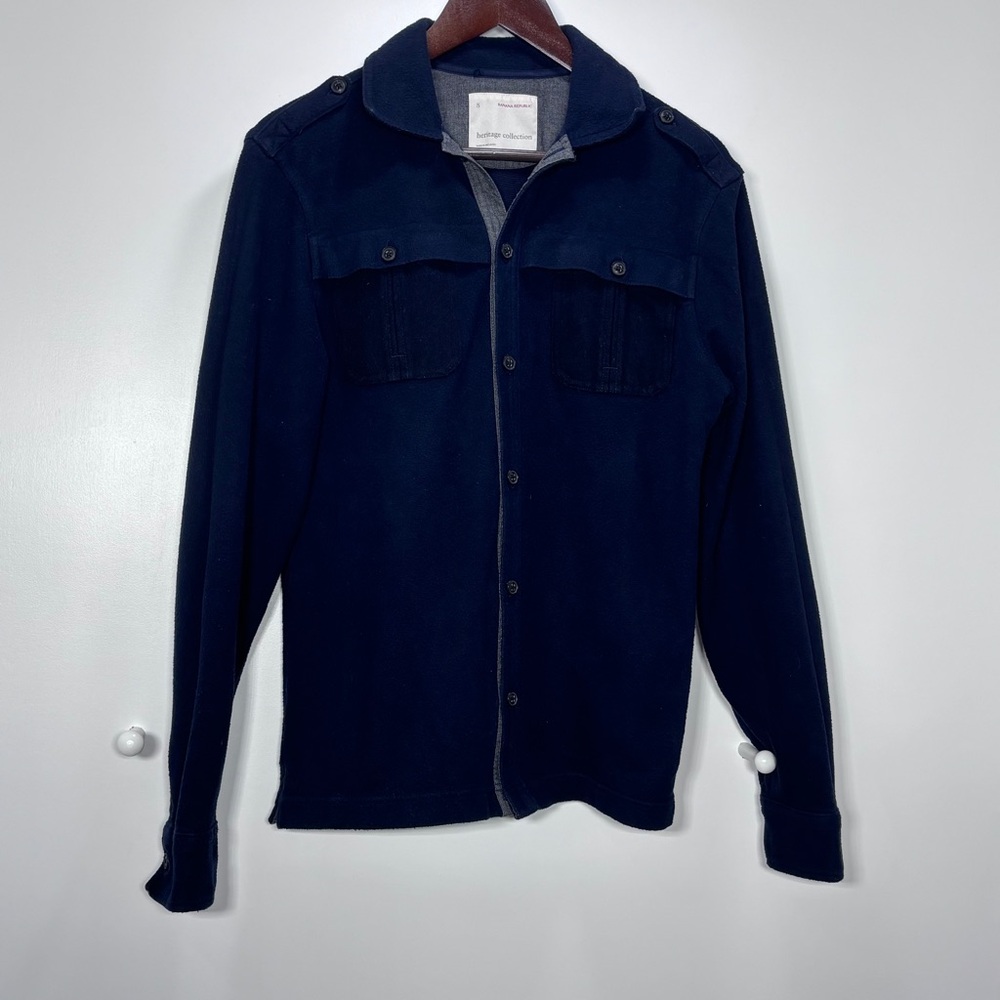 Banana Republic Men's Navy Blue Shirt Jacket - Picture 2 of 7